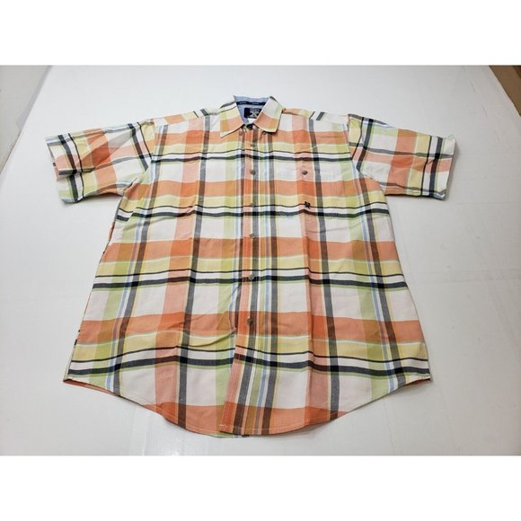 Wrangler Twenty X 20X Mens Shirt Short Sleeve Collared Button Down Multicolor M - Picture 1 of 10